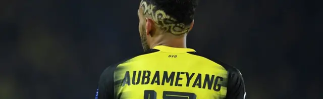 Pierre-Emerick Aubameyang ninu asọ Borussia Dortmund