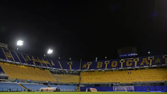"La Bombonera", estadio de fútbol de Boca Juniors.