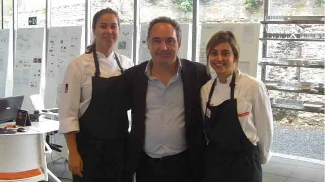 Joyce Galvão y Ferran Adria