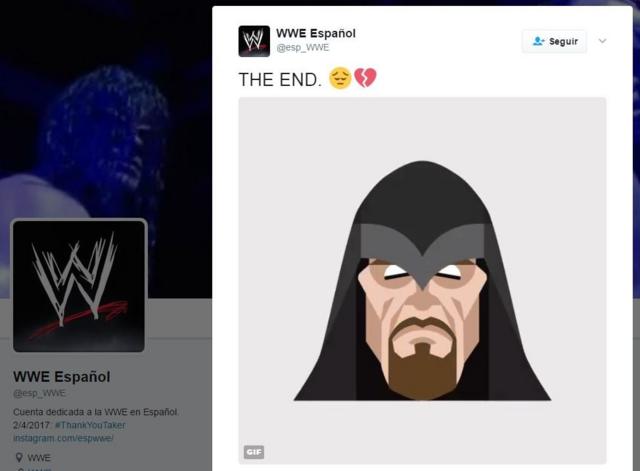 Cuenta de Twitter de la WWE