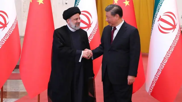 ईरानी नेता के साथ चीन राष्ट्रपति शी जिनपिंग