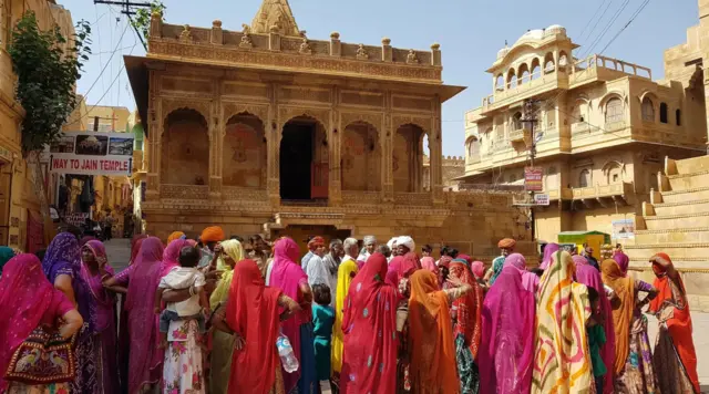 Many Hindu and Jain temples inside Jaisalmer have remained the same for centuries and are still popular gathering places