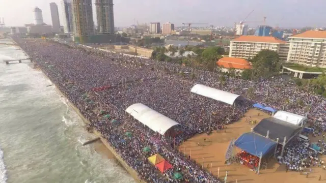 மஹிந்த ஆதரவு மேதினக் கூட்டம்