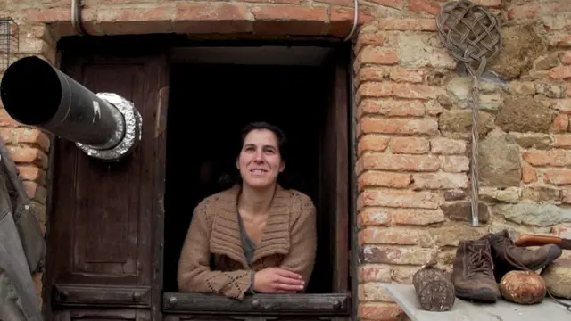 Violeta en su casa