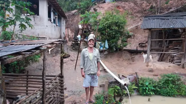 O agricultor João Elói da Silva