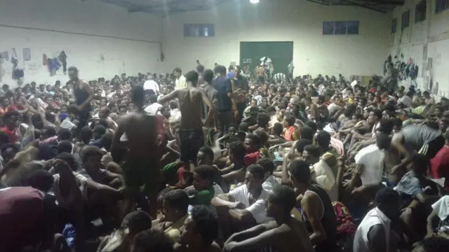 ኤርትራዉያንን ኢትዮጵያዉያንን ዝርከብዎም ስደተኛታት ኣብ ቤትማእሰርቲ ሊብያ