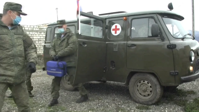 Rusiyalı hərbi həkimlər Qarabağda