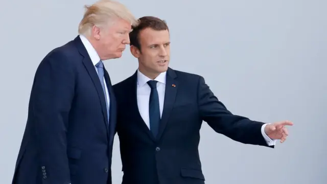 Макрон и Трамп