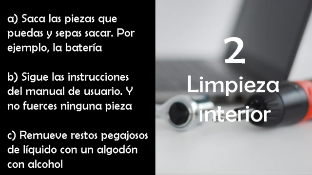 Primeros auxilios para una laptop mojada 2