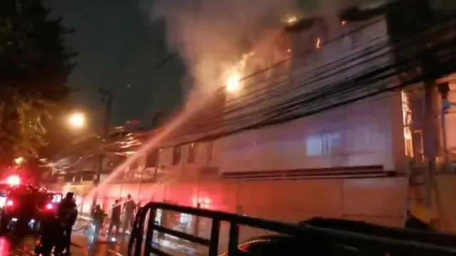 ไฟไหม้ใกล้สถานทูตเยอรมัน