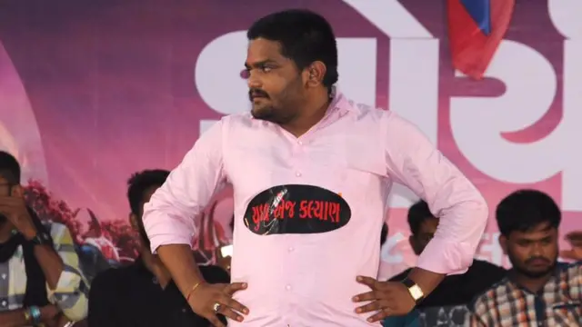 હાર્દિક પટેલની આંદોલન સમયની તસવીર
