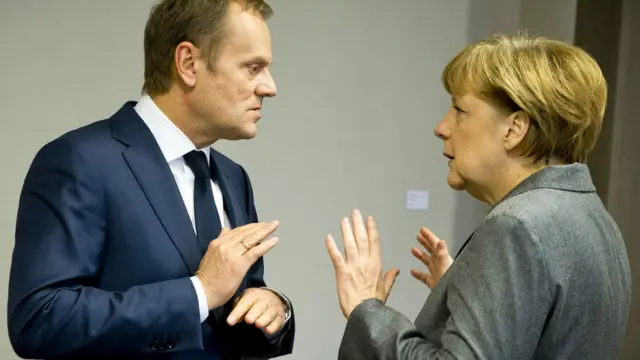 Дональд Туск и Ангеля Меркель