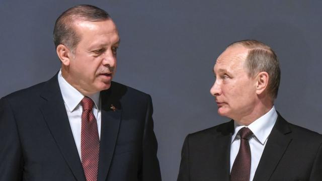 Recep Tayyip Erdogan y Vladimir Putin.