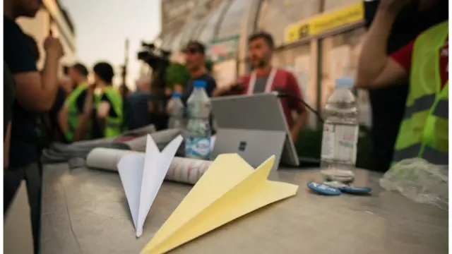 Detalj sa protesta u Nišu, april 2018.