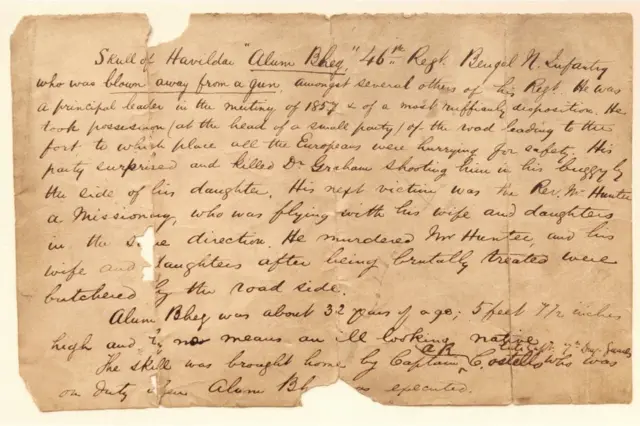 ખોપરીની કહાણી રજૂ કરતો પત્ર