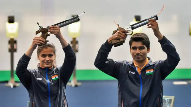 टोकियो ऑलिम्पिक, मनू भाकेर, सौरभ चौधरी