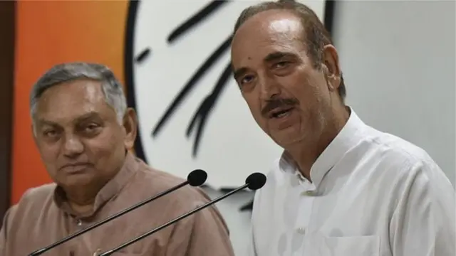 જનાર્દન દ્વિવેદી અને ગુલાબ નબી આઝાદ