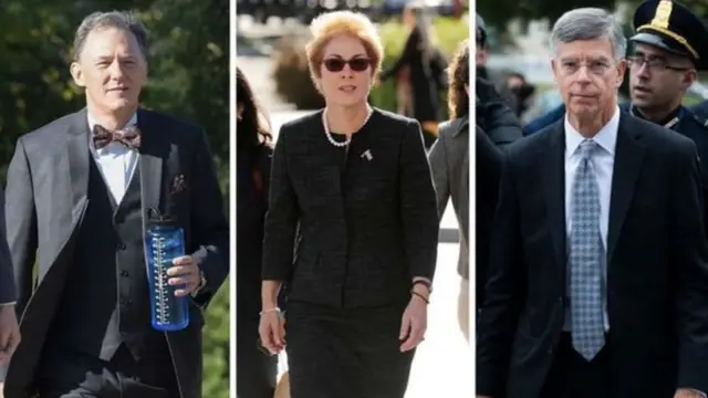 ਇਸ ਸੁਣਵਾਈ ਦੌਰਾਨ ਜੌਰਜ ਕੈਂਟ, ਮੈਰੀ ਯੋਵਾਨੋਵਿਚ ਅਤੇ ਬਿਲ ਟੇਲਰ ਗਵਾਹੀ ਦੇ ਚੁੱਕੇ ਹਨ।