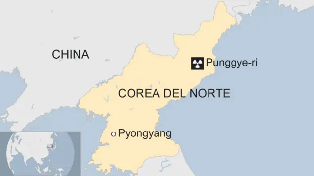 Mapa de Corea del Norte