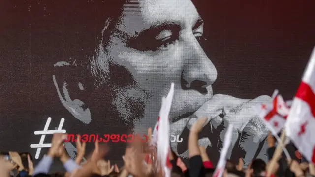Митинг в защиту Михаила Саакашвили в Тбилиси