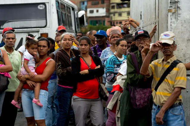 Personas en una fila