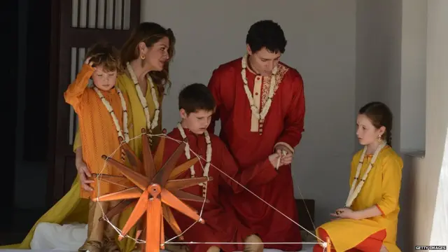 ਕੈਨੇਡੀਅਨ ਪ੍ਰਧਾਨ ਮੰਤਰੀ ਜਸਟਿਨ ਟਰੂਡੋ ਆਪਣੇ ਪਰਿਵਾਰ ਨਾਲ