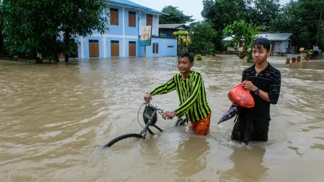 မွန်ပြည်နယ်မှာ လတ်တလော ရေကြီးမှုတွေကို ကြုံတွေ့