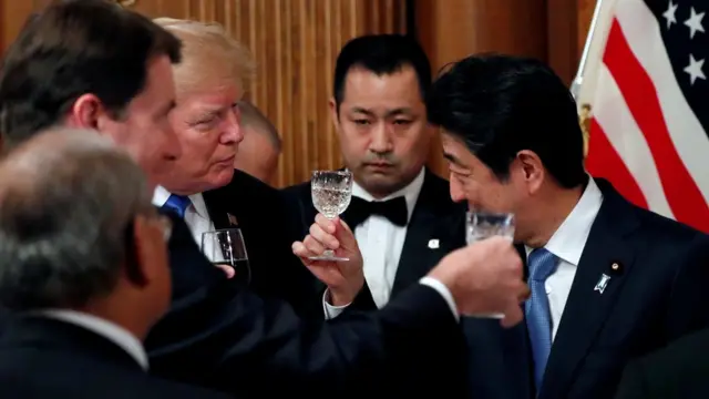 Трамп и Абе