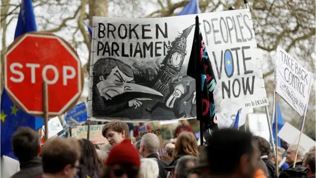 เดินขบวนต้านเบร็กซิท