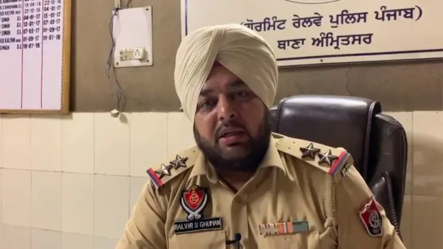 जीआरपी के एसएचओ बलबीर सिंह घुमन