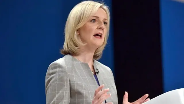 财政部的首席秘书特拉斯（Liz Truss）