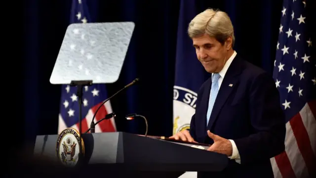 John Kerry en conferencia de prensa