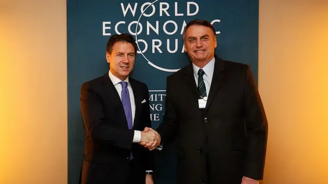bolsonaro e premiê italiano