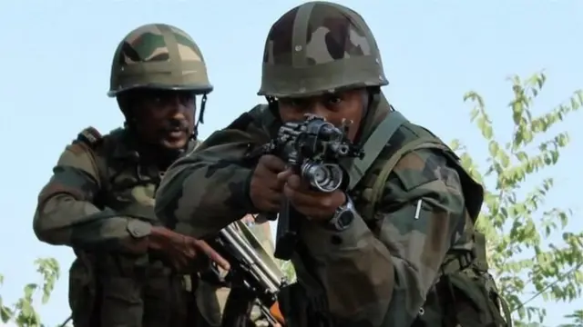 कश्मीर में तैनात भारतीय सैनिक