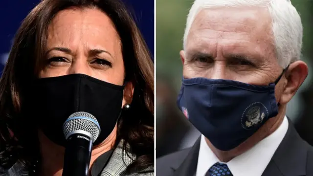 Thượng nghị sĩ đảng Dân chủ Kamala Harris và Phó Tổng thống Mỹ Mike Pence