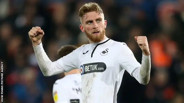 Oli McBurnie became a favourite among Swansea fans after joining the club as a teenager in 2015