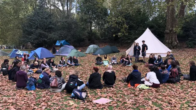 Extinction Rebelionв парке Сент-Джеймс