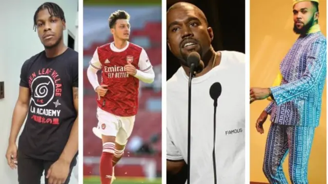Boyega, Ozil, Kanye, ati Jidenna