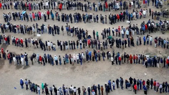 Voter queue for Nairobi, Kenya