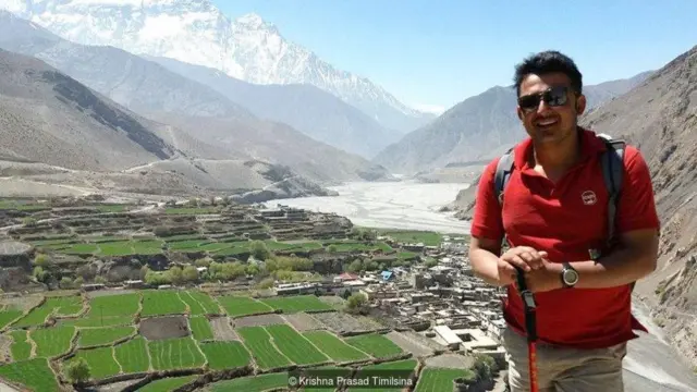 Can poverty buy you happiness? Maybe so. "If you don't have a car, you don't need to worry about petrol", Krishna Prasad Timilsina, 36, explains