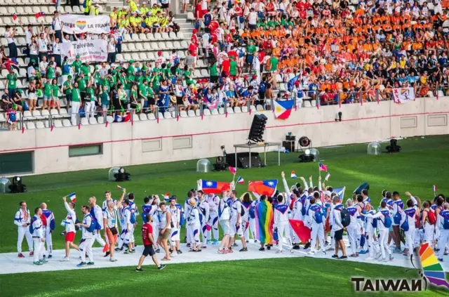 2018年在巴黎举办的同乐会,台湾一开始以“台湾”名称参赛,且由台湾同运推手祈家威带队赴欧。