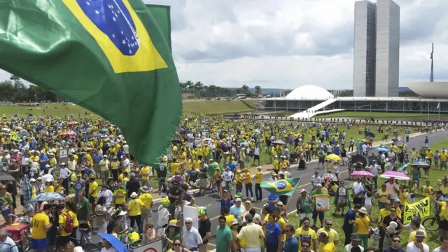 Manifestação contra a corrupção em Brasília