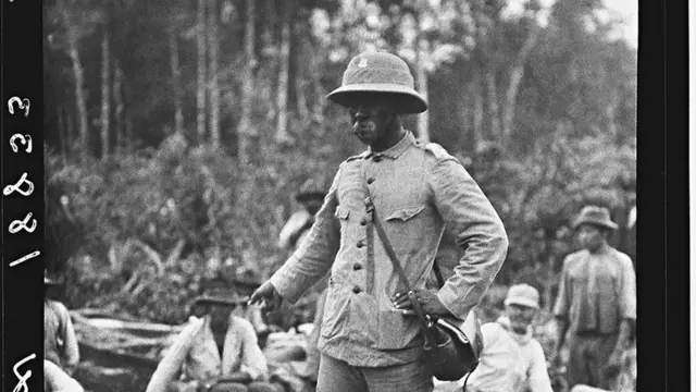 Rondon na nascente do rio da Dúvida, durante expedição com Roosevelt