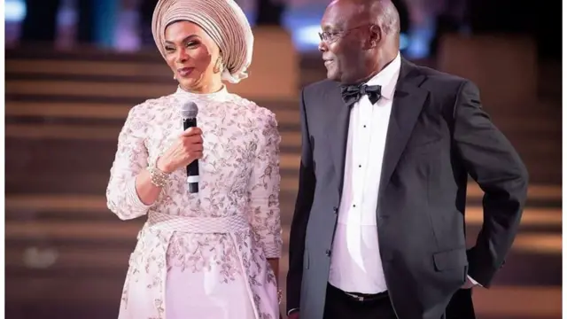 Atiku ati ọkan ninu awọn iyawo rẹ, Jeniffer