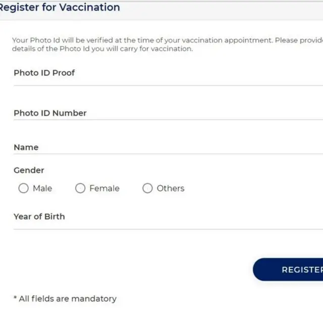 కోవిన్ యాప్ రిజిస్ట్రేషన్