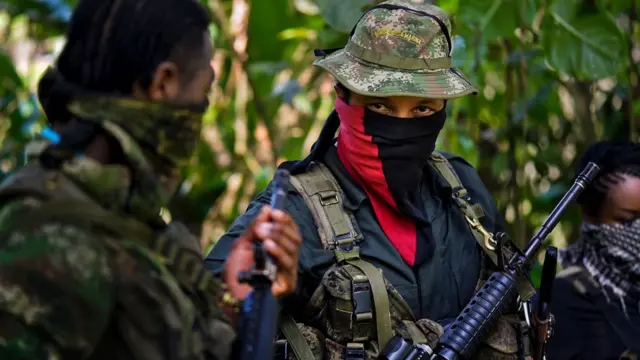 Miembros del ELN en el departamento de Chocó, en el noroccidente del país.