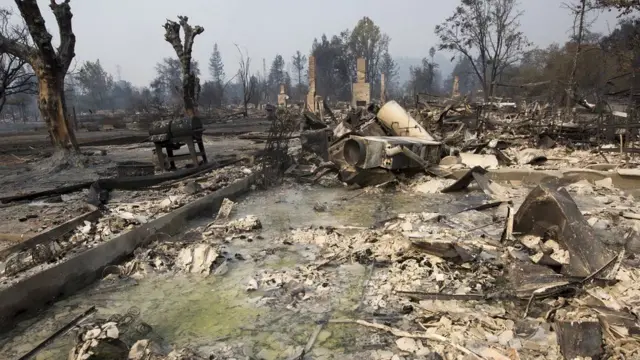 Santa Rosa in Sonoma County is one of the worst hit area