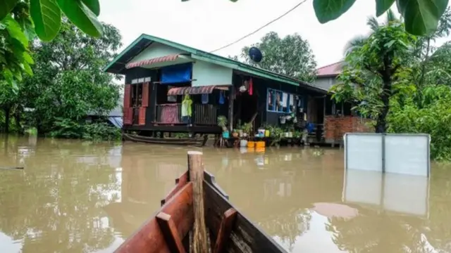 သြဂုတ်လအတွင်း မွန်ပြည်နယ်က ရေကြီးမှုမြင်ကွင်း