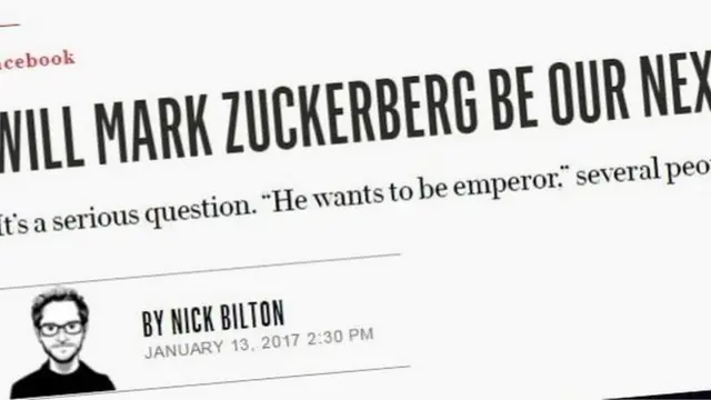 జుకర్ బర్గ్ అమెరికా అధ్యక్ష అభ్యర్ధి అని ప్రచారం జరిగింది
