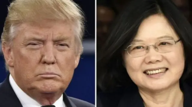 2016年特朗普与蔡英文电话交谈打破了1979年华盛顿与台北断交、与北京建交以来的常规